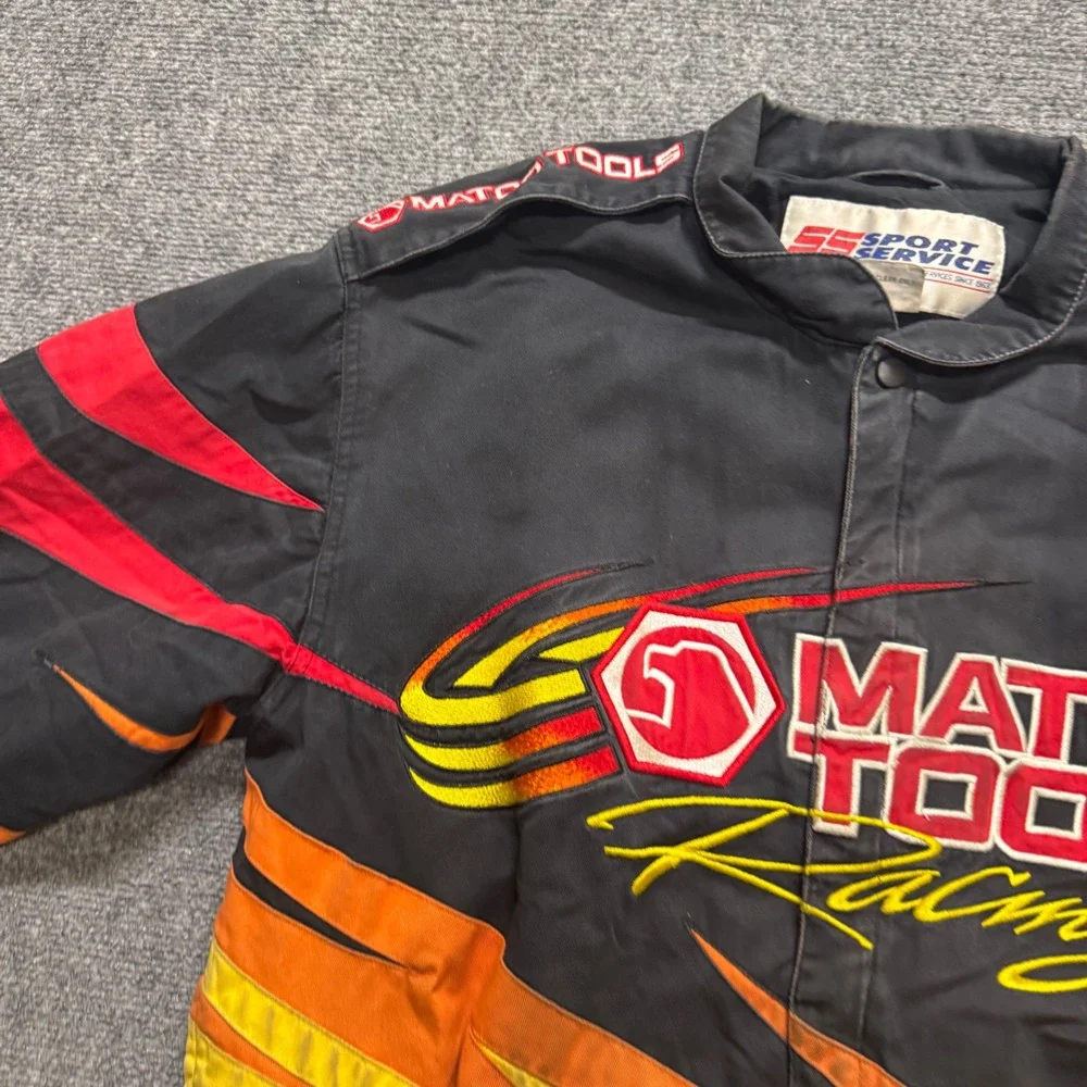 VTG Matco Tools NASCAR Jacket Men's  M Sport Service Embroidered Y2K Button Up